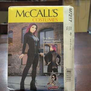 McCall's M7217 A5 Black Costume Bodysuit Pattern